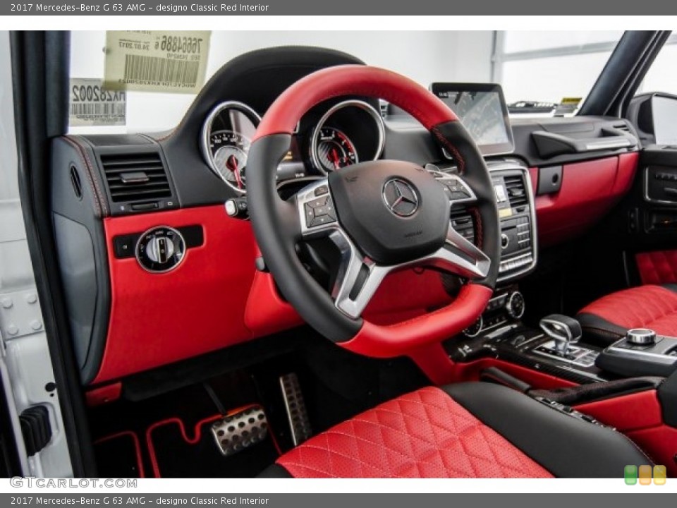 designo Classic Red Interior Steering Wheel for the 2017 Mercedes-Benz G 63 AMG #122571434