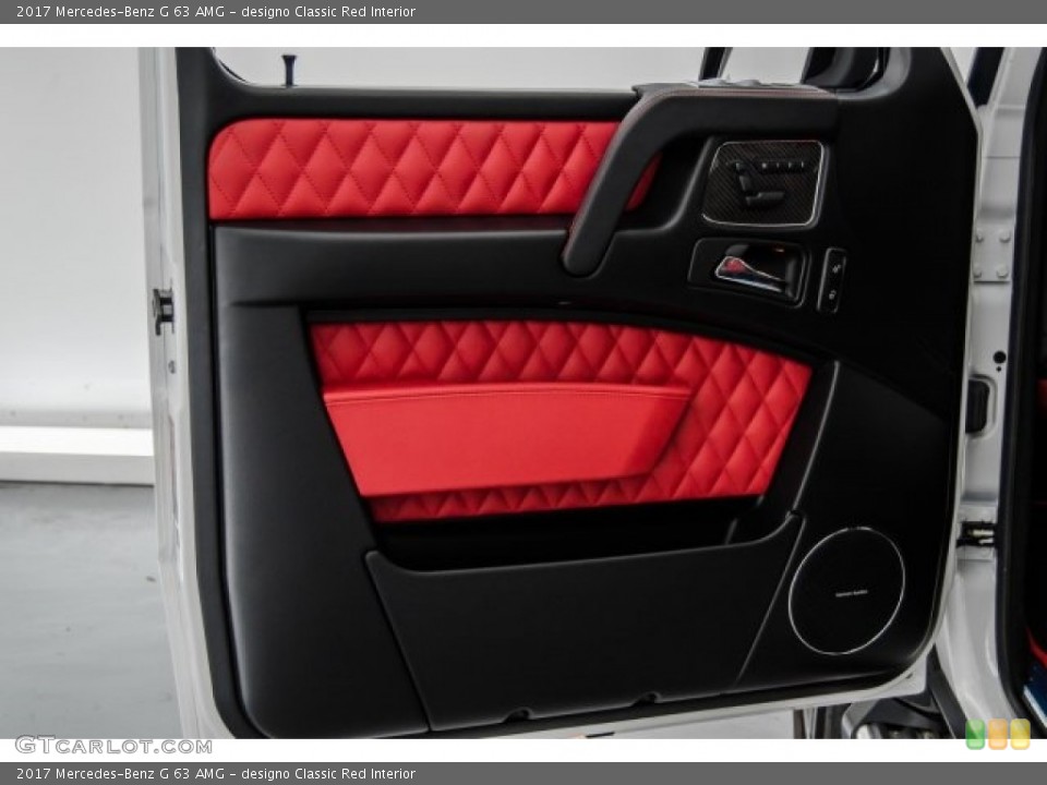 designo Classic Red Interior Door Panel for the 2017 Mercedes-Benz G 63 AMG #122571470
