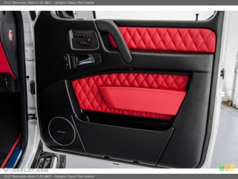 designo Classic Red Interior Door Panel for the 2017 Mercedes-Benz G 63 AMG #122571563