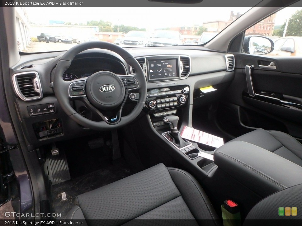 Black Interior Photo for the 2018 Kia Sportage EX AWD #122575164