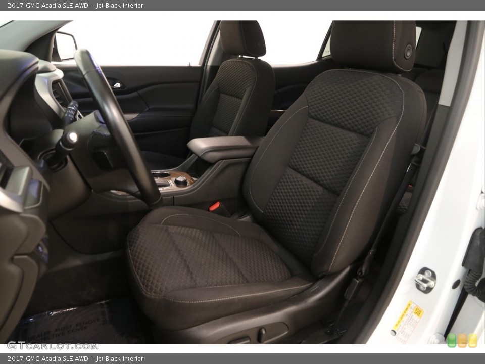 Jet Black Interior Front Seat for the 2017 GMC Acadia SLE AWD #122584495