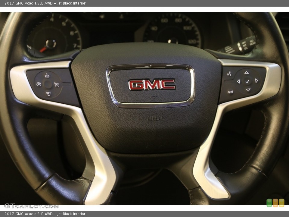 Jet Black Interior Steering Wheel for the 2017 GMC Acadia SLE AWD #122584543