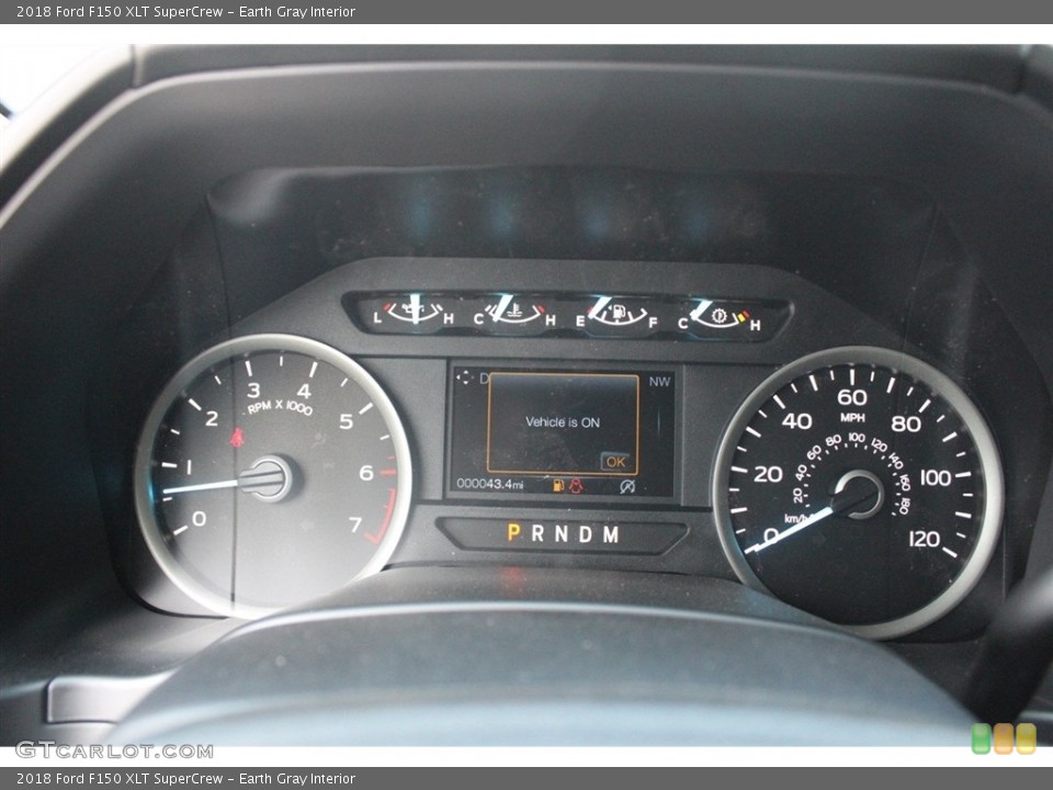 Earth Gray Interior Gauges for the 2018 Ford F150 XLT SuperCrew #122586400
