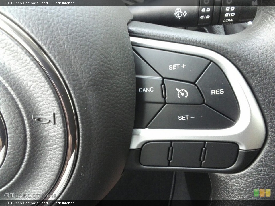 Black Interior Controls for the 2018 Jeep Compass Sport #122590045