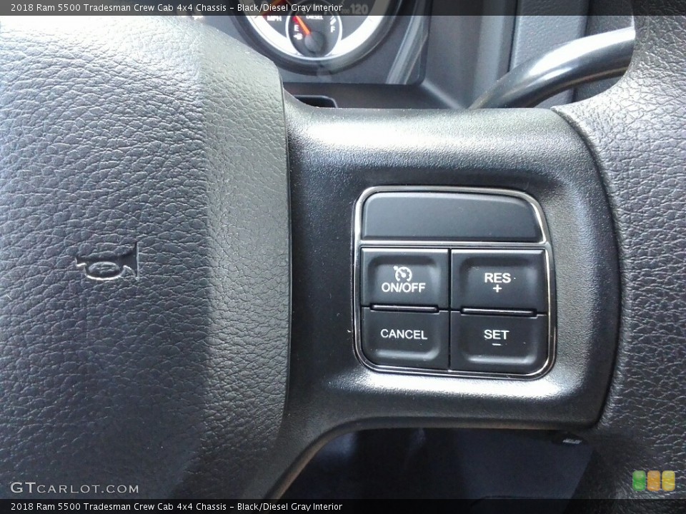 Black/Diesel Gray Interior Controls for the 2018 Ram 5500 Tradesman Crew Cab 4x4 Chassis #122592160