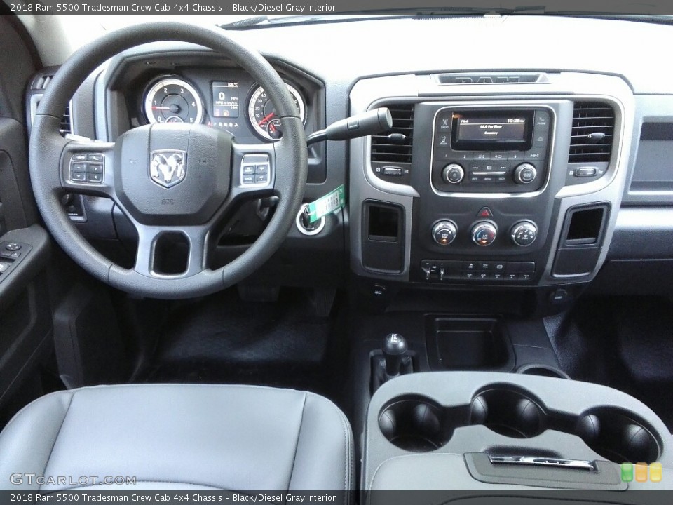 Black/Diesel Gray Interior Dashboard for the 2018 Ram 5500 Tradesman Crew Cab 4x4 Chassis #122592370