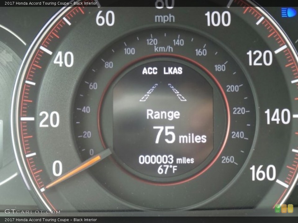 Black Interior Gauges for the 2017 Honda Accord Touring Coupe #122593022