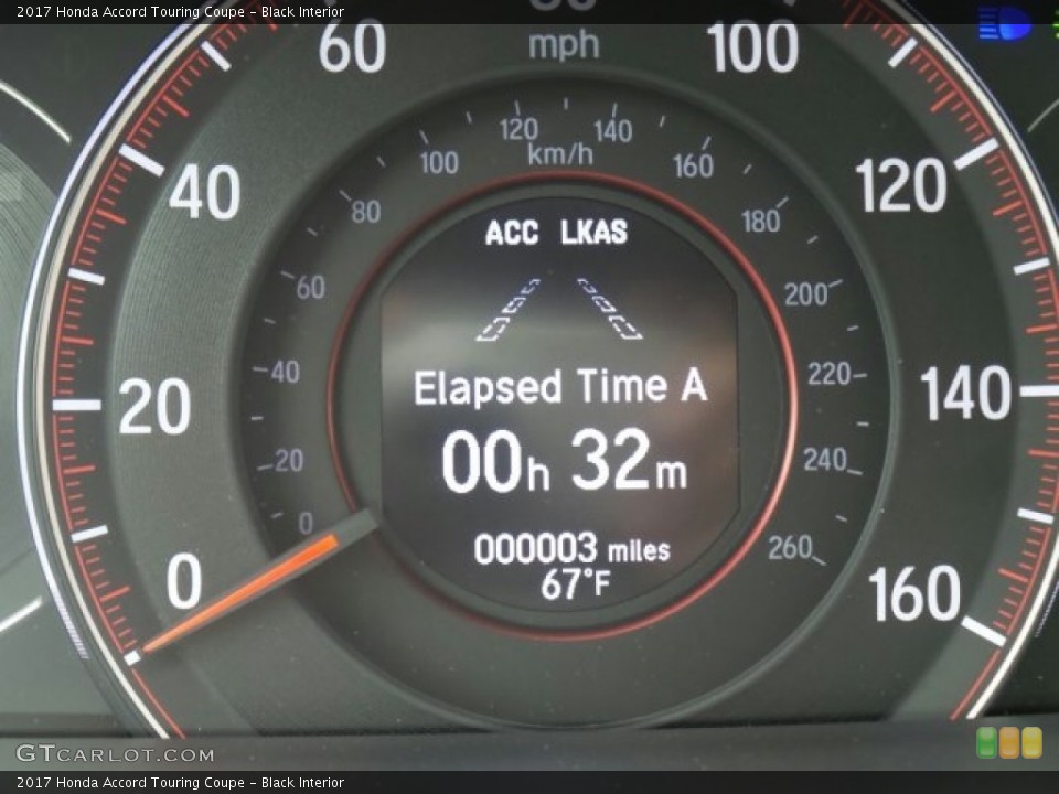 Black Interior Gauges for the 2017 Honda Accord Touring Coupe #122593042