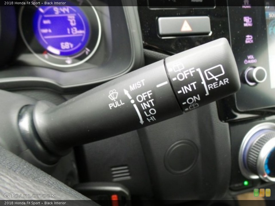 Black Interior Controls for the 2018 Honda Fit Sport #122593591