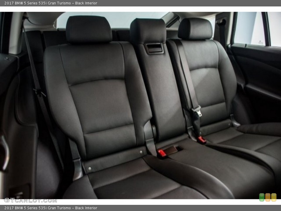 Black Interior Rear Seat for the 2017 BMW 5 Series 535i Gran Turismo #122602027