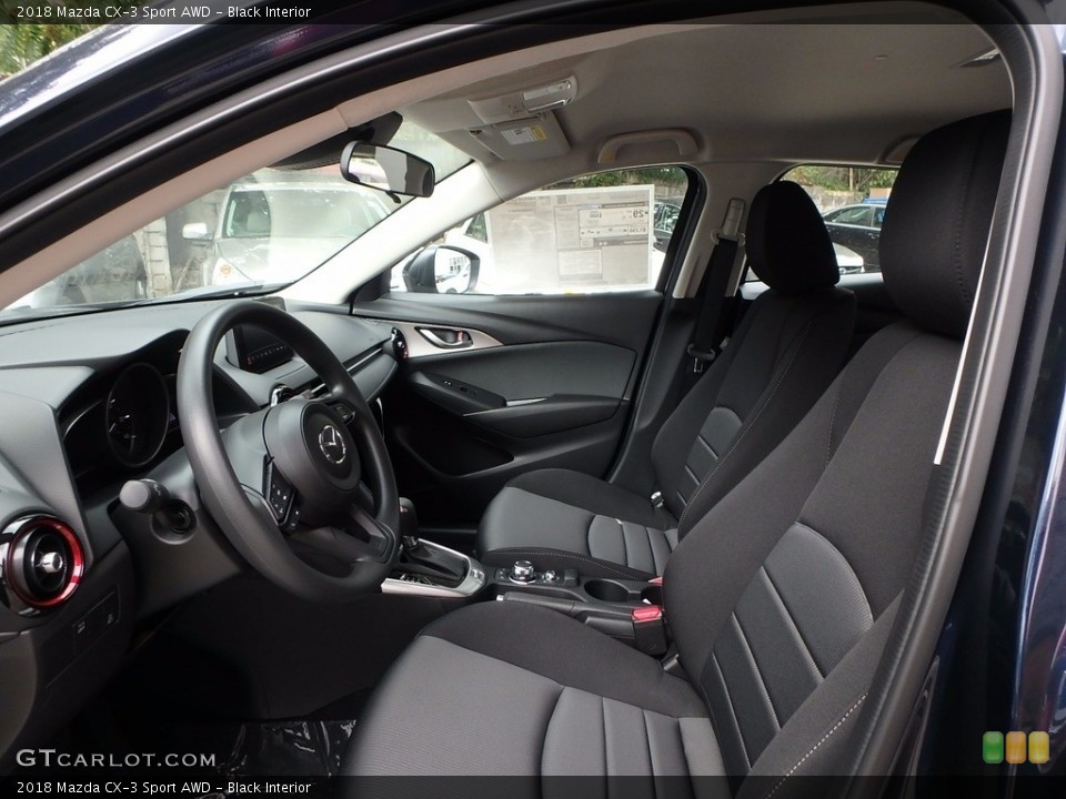Black Interior Photo for the 2018 Mazda CX-3 Sport AWD #122602184