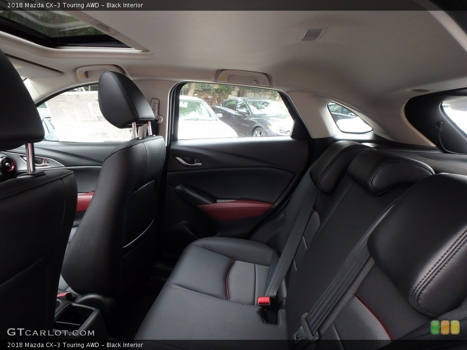Black Interior Rear Seat for the 2018 Mazda CX-3 Touring AWD #122603816