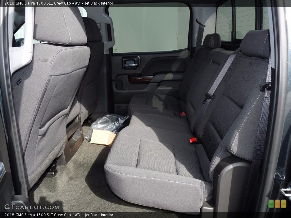 Jet Black Interior Rear Seat for the 2018 GMC Sierra 1500 SLE Crew Cab 4WD #122604353
