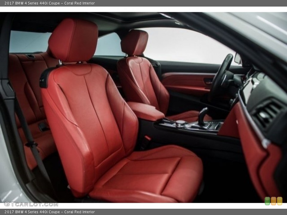 Coral Red Interior Front Seat for the 2017 BMW 4 Series 440i Coupe #122618981