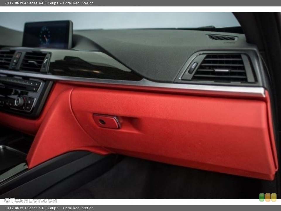 Coral Red Interior Dashboard for the 2017 BMW 4 Series 440i Coupe #122619155