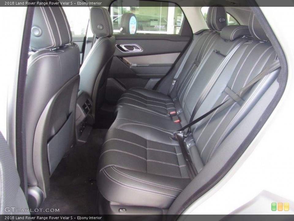 Ebony Interior Rear Seat for the 2018 Land Rover Range Rover Velar S #122620118