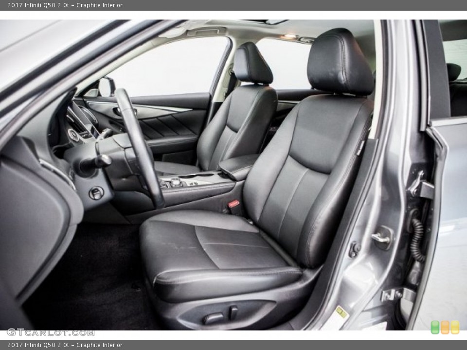 Graphite Interior Front Seat for the 2017 Infiniti Q50 2.0t #122624614