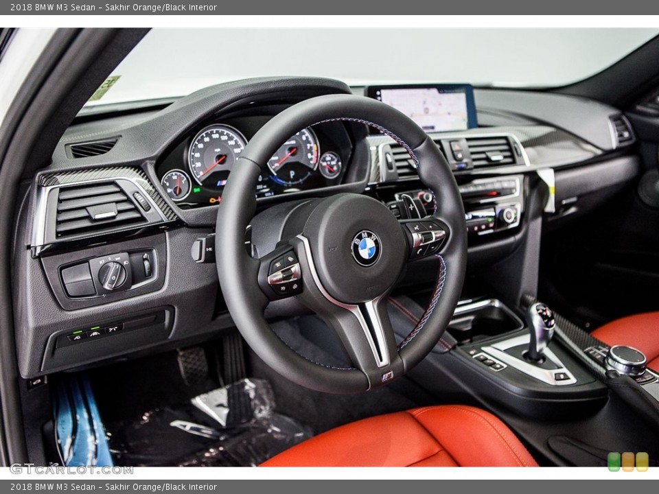 Sakhir Orange/Black Interior Dashboard for the 2018 BMW M3 Sedan #122634256