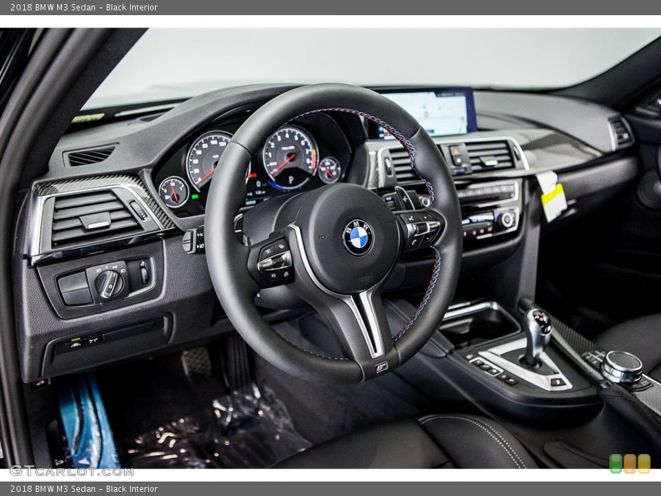 Black Interior Dashboard for the 2018 BMW M3 Sedan #122634823