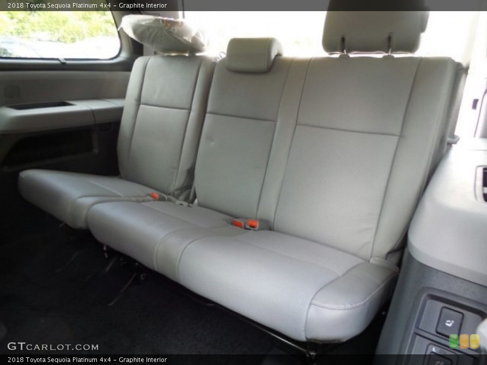 Graphite Interior Rear Seat for the 2018 Toyota Sequoia Platinum 4x4 #122643039