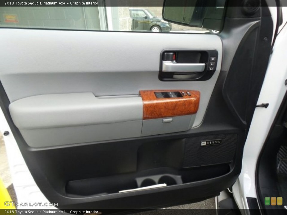 Graphite Interior Door Panel for the 2018 Toyota Sequoia Platinum 4x4 #122643046