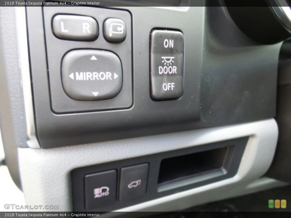 Graphite Interior Controls for the 2018 Toyota Sequoia Platinum 4x4 #122643067