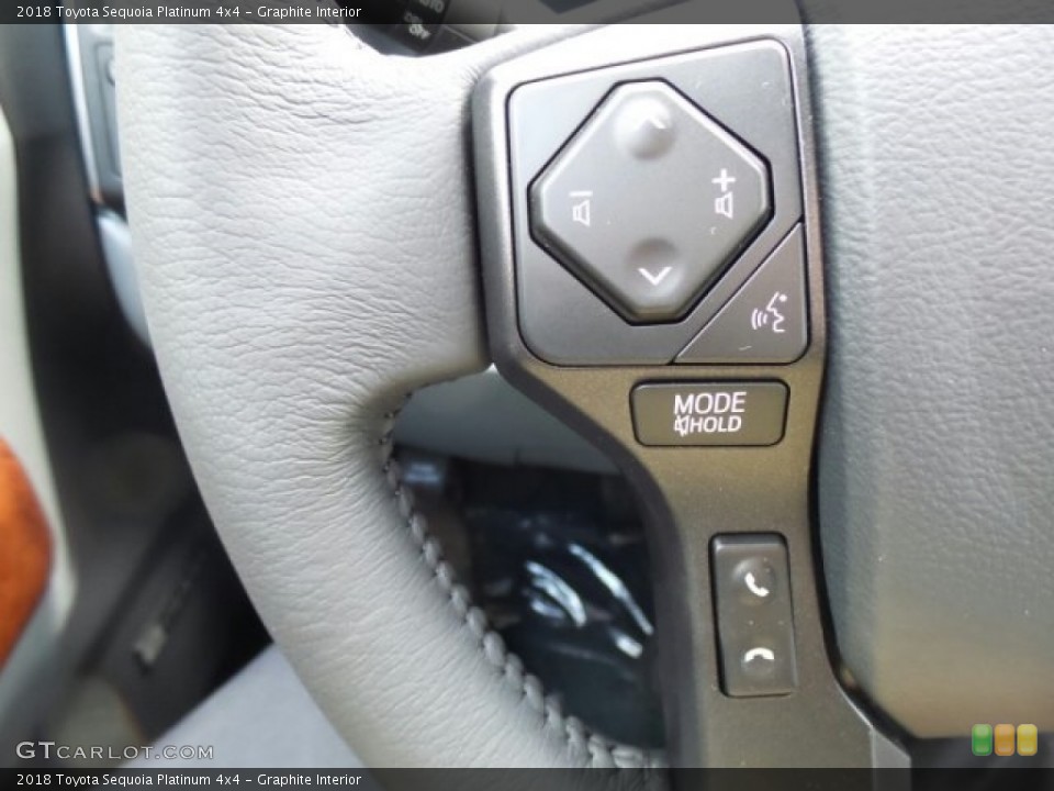Graphite Interior Controls for the 2018 Toyota Sequoia Platinum 4x4 #122643118