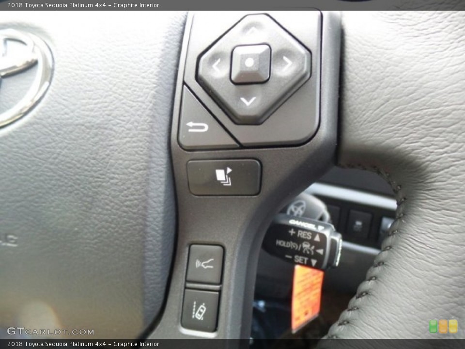 Graphite Interior Controls for the 2018 Toyota Sequoia Platinum 4x4 #122643133