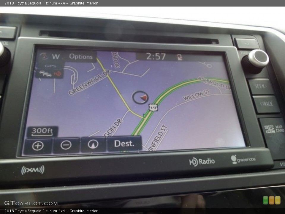 Graphite Interior Navigation for the 2018 Toyota Sequoia Platinum 4x4 #122643196