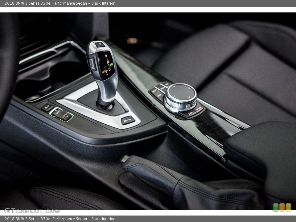 Black Interior Transmission for the 2018 BMW 3 Series 330e iPerformance Sedan #122654705