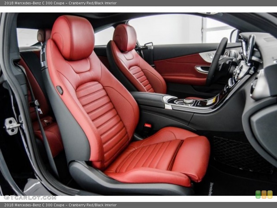 Cranberry Red/Black Interior Photo for the 2018 Mercedes-Benz C 300 Coupe #122656049