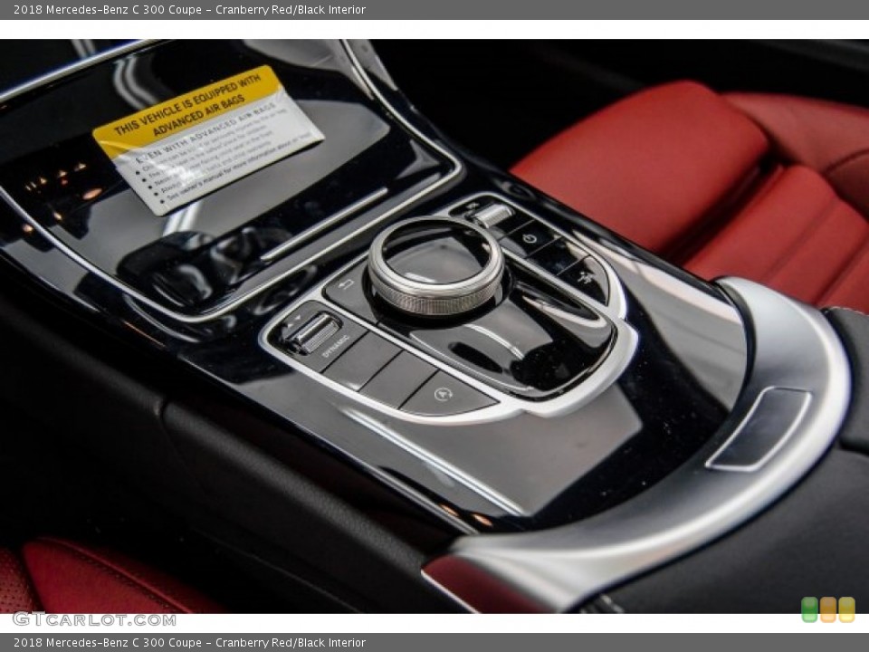 Cranberry Red/Black Interior Controls for the 2018 Mercedes-Benz C 300 Coupe #122656138