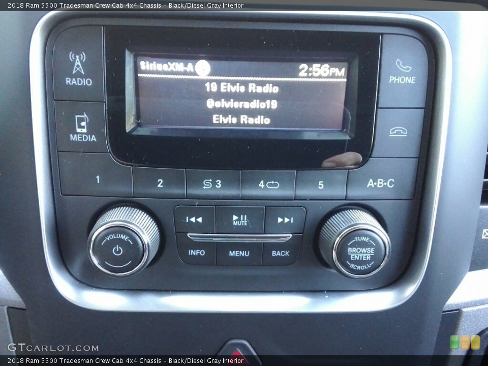 Black/Diesel Gray Interior Controls for the 2018 Ram 5500 Tradesman Crew Cab 4x4 Chassis #122658041