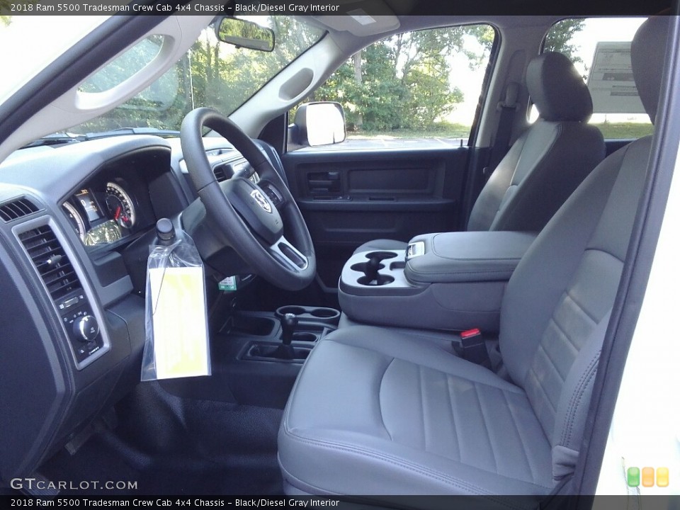 Black/Diesel Gray Interior Photo for the 2018 Ram 5500 Tradesman Crew Cab 4x4 Chassis #122658173