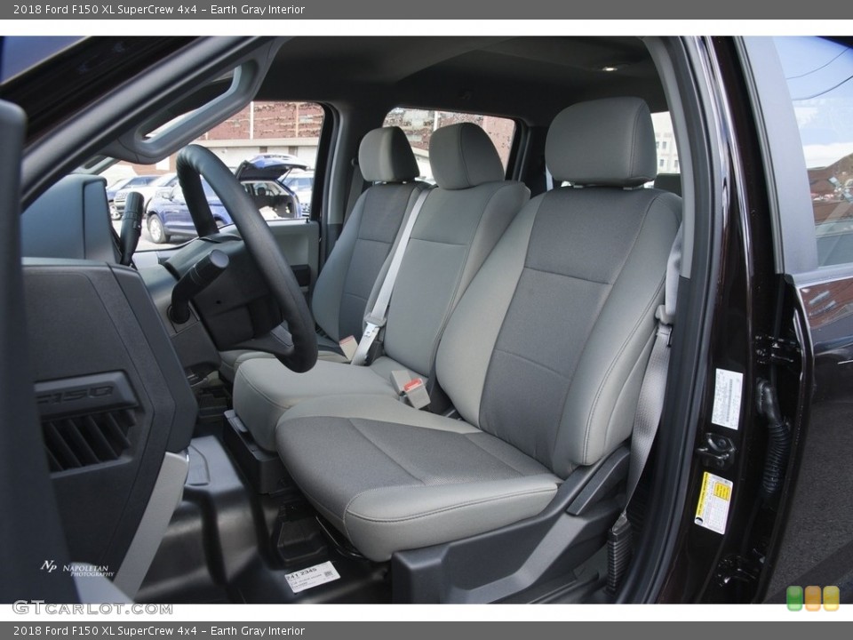 Earth Gray Interior Front Seat for the 2018 Ford F150 XL SuperCrew 4x4 #122659622