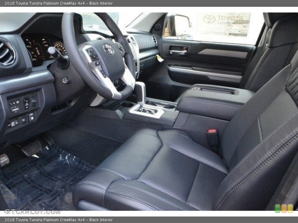 Black Interior Photo for the 2018 Toyota Tundra Platinum CrewMax 4x4 #122661824