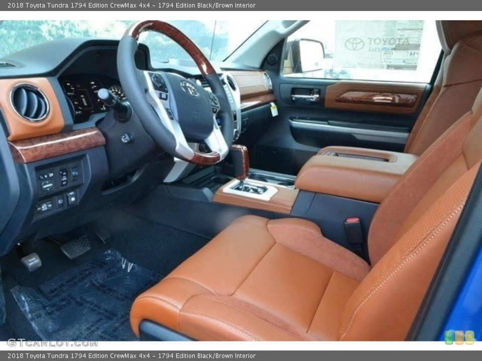 1794 Edition Black/Brown Interior Photo for the 2018 Toyota Tundra 1794 Edition CrewMax 4x4 #122661989