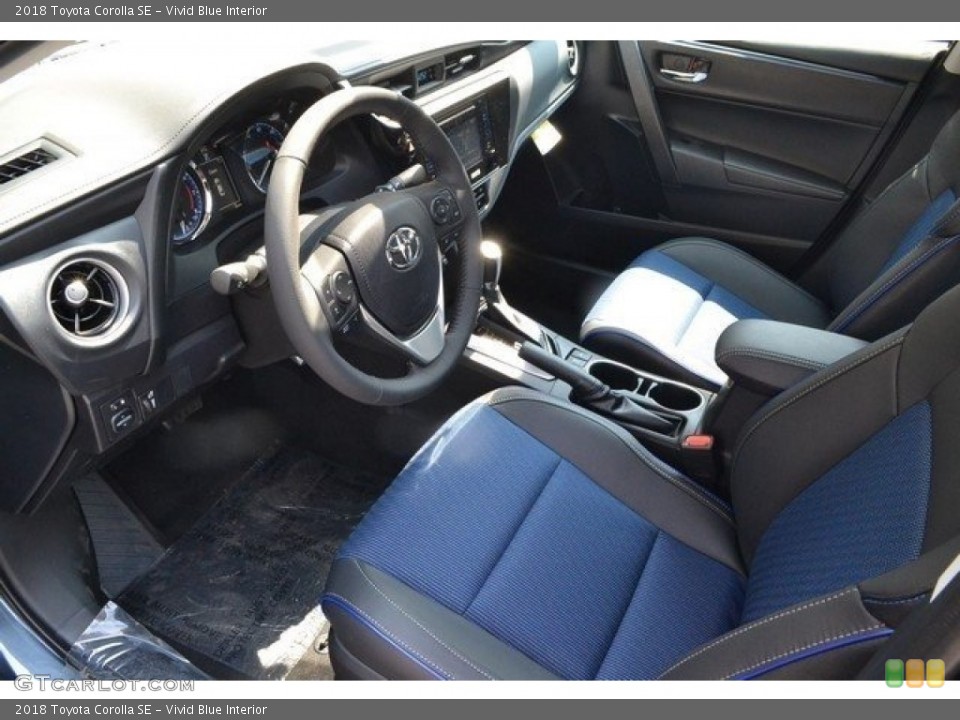 Vivid Blue 2018 Toyota Corolla Interiors
