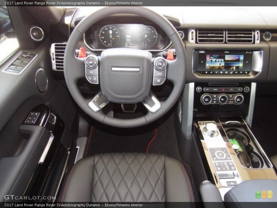 Ebony/Pimento Interior Dashboard for the 2017 Land Rover Range Rover SVAutobiography Dynamic #122670818