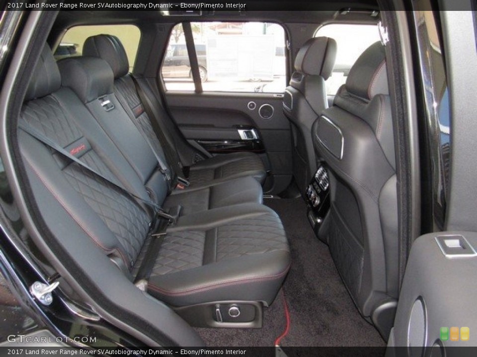 Ebony/Pimento Interior Rear Seat for the 2017 Land Rover Range Rover SVAutobiography Dynamic #122670851