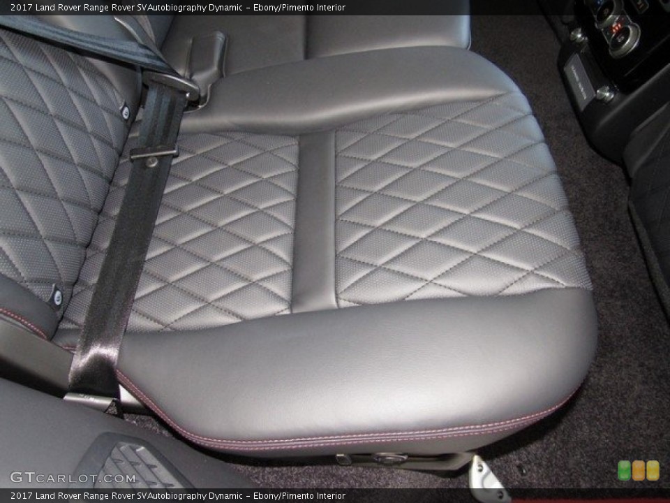 Ebony/Pimento Interior Rear Seat for the 2017 Land Rover Range Rover SVAutobiography Dynamic #122670896
