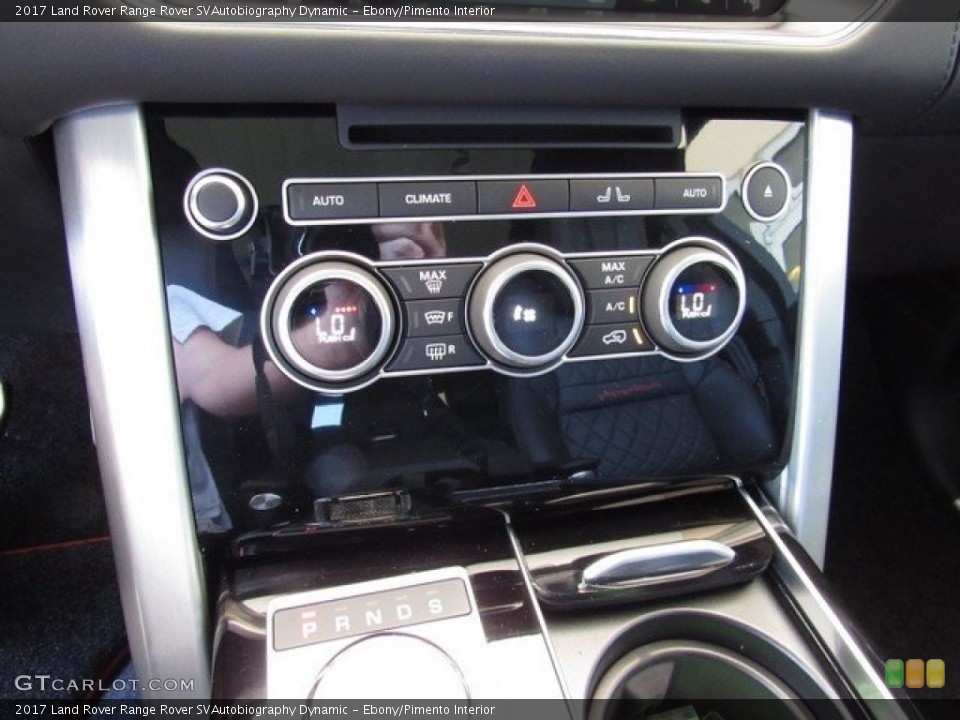 Ebony/Pimento Interior Controls for the 2017 Land Rover Range Rover SVAutobiography Dynamic #122671010