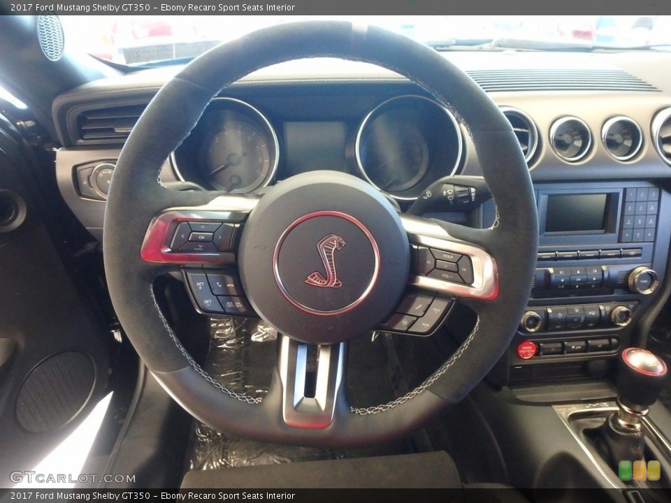 Ebony Recaro Sport Seats Interior Steering Wheel for the 2017 Ford Mustang Shelby GT350 #122673636