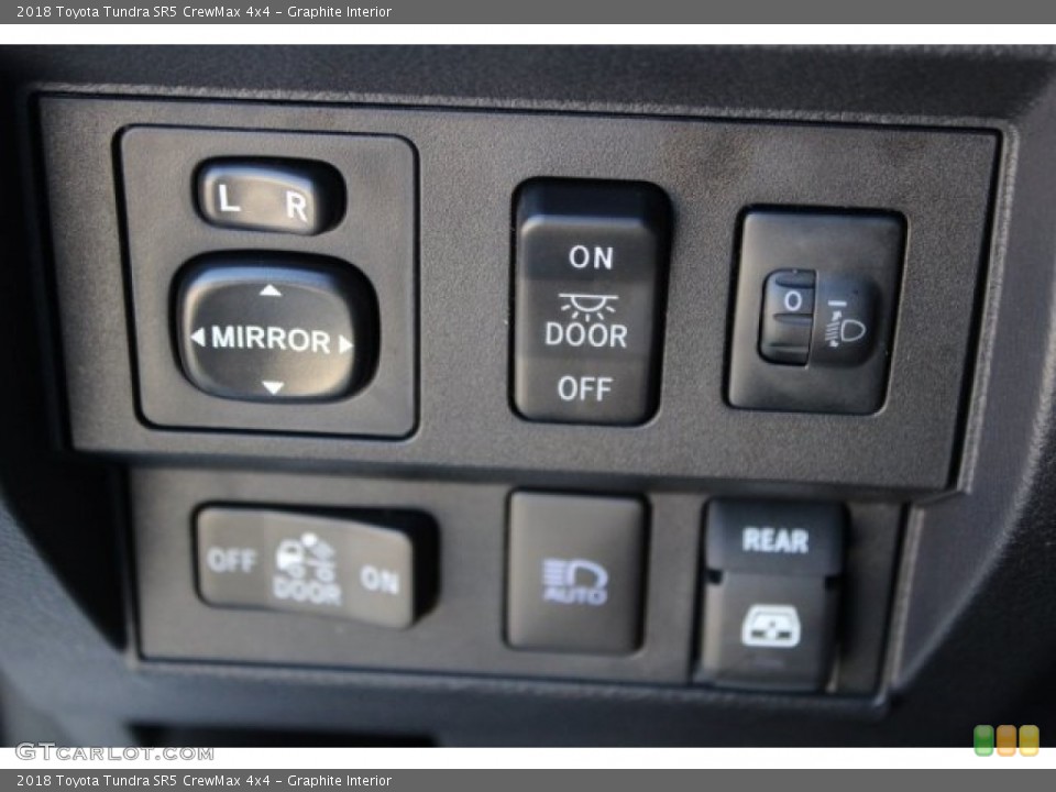 Graphite Interior Controls for the 2018 Toyota Tundra SR5 CrewMax 4x4 #122676072