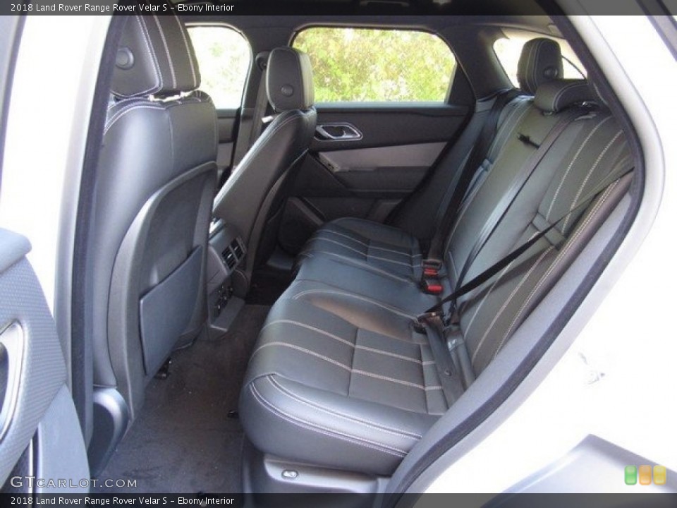Ebony Interior Rear Seat for the 2018 Land Rover Range Rover Velar S #122678280