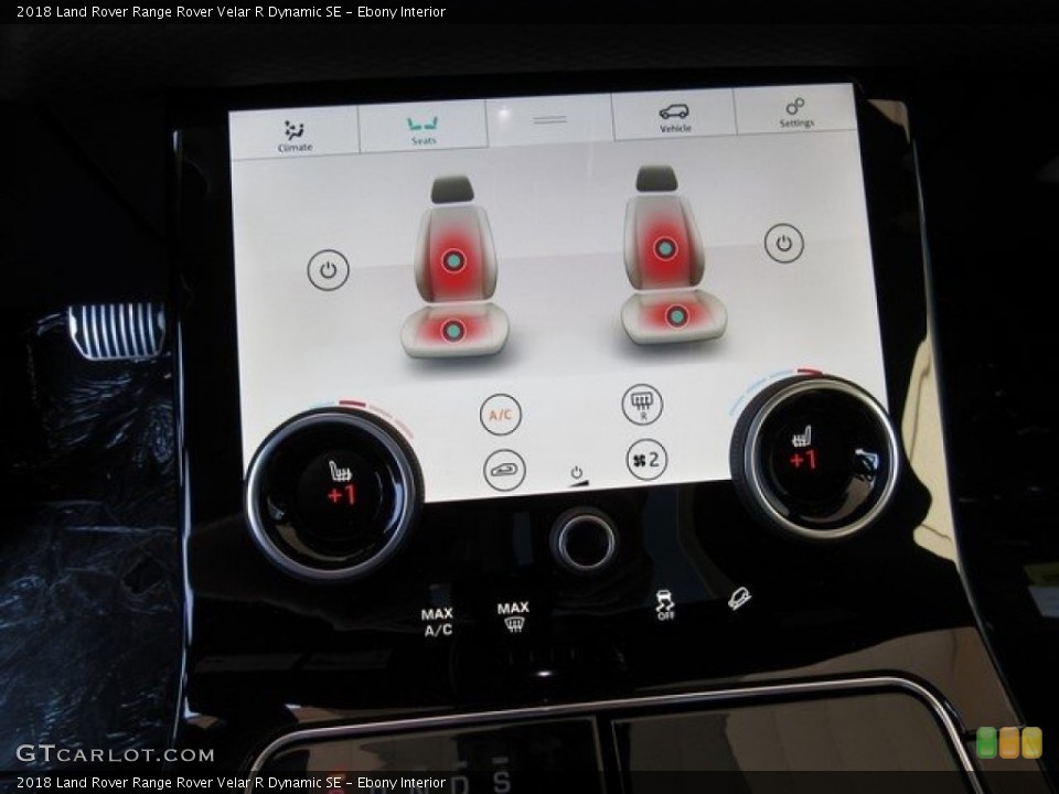 Ebony Interior Controls for the 2018 Land Rover Range Rover Velar R Dynamic SE #122678835