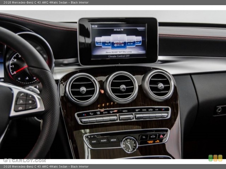 Black Interior Controls for the 2018 Mercedes-Benz C 43 AMG 4Matic Sedan #122681747