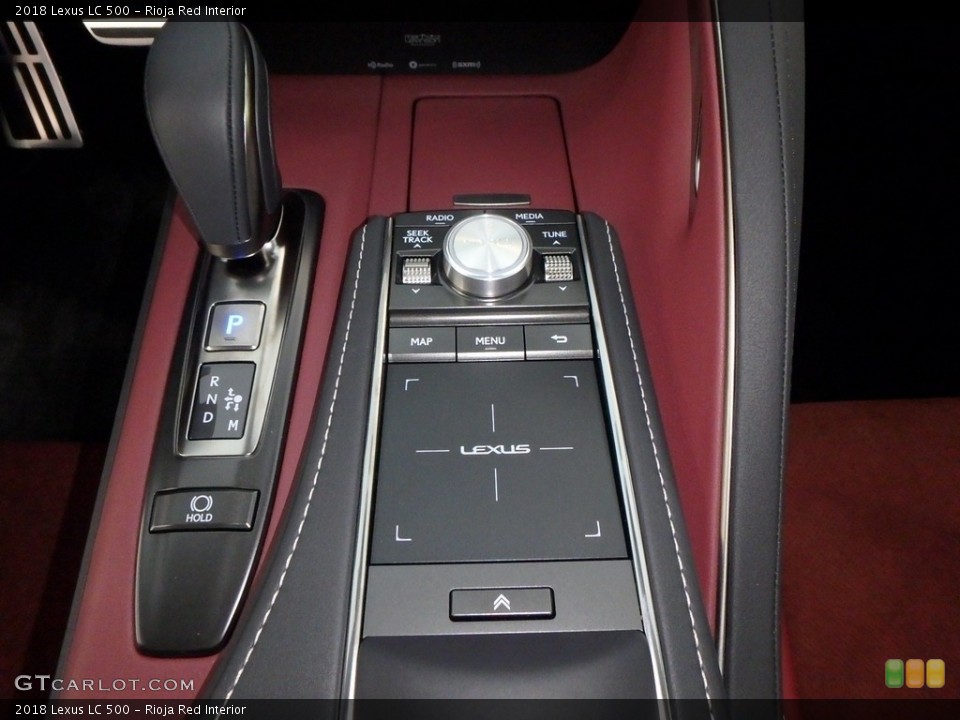 Rioja Red Interior Controls for the 2018 Lexus LC 500 #122692812