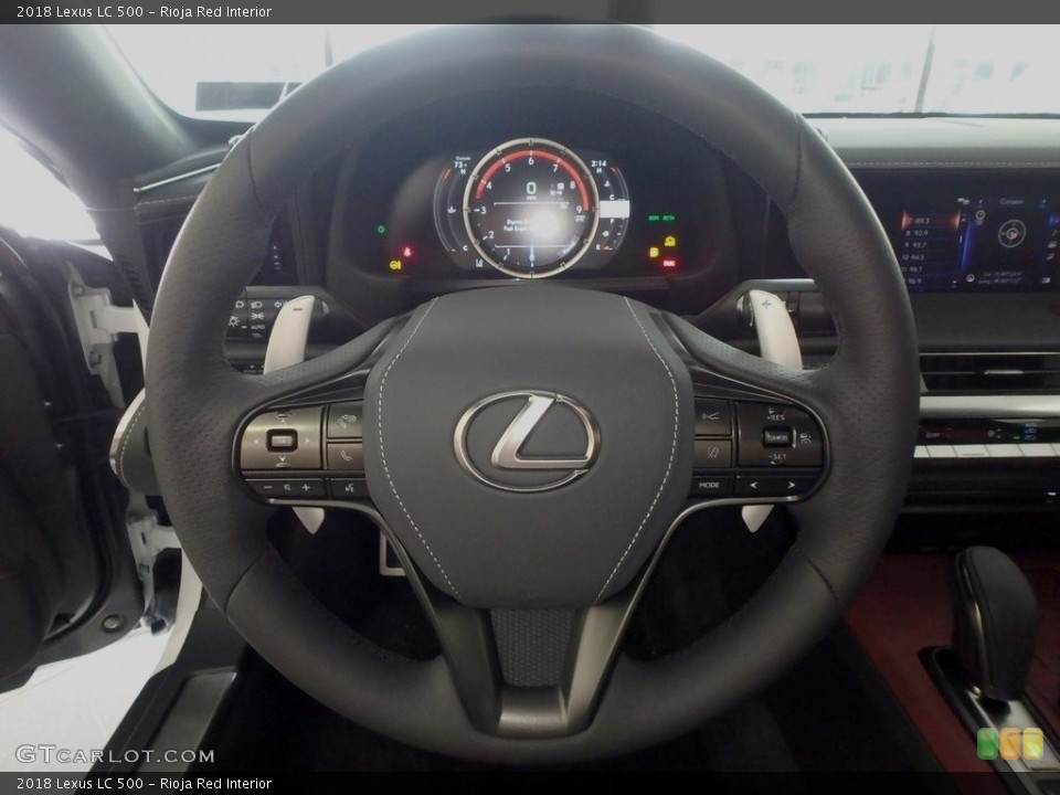Rioja Red Interior Steering Wheel for the 2018 Lexus LC 500 #122692860