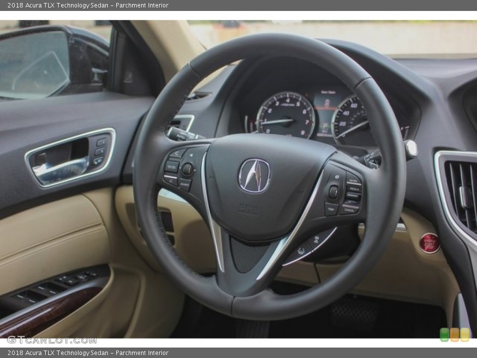 Parchment Interior Steering Wheel for the 2018 Acura TLX Technology Sedan #122703063